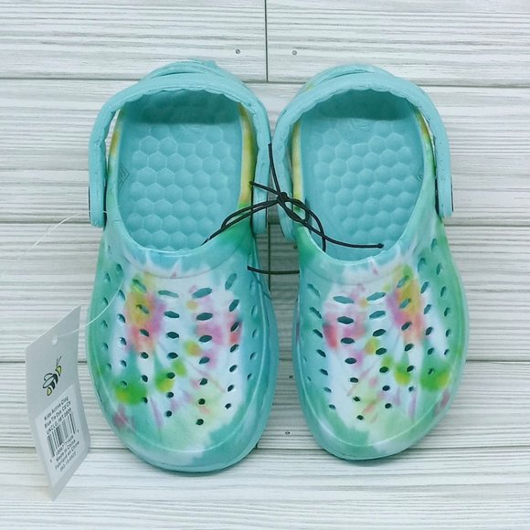 Joybees Kids Active Clog Aqua Washed Tie Dye Toddler  US 8/9 - Picture 2 of 8